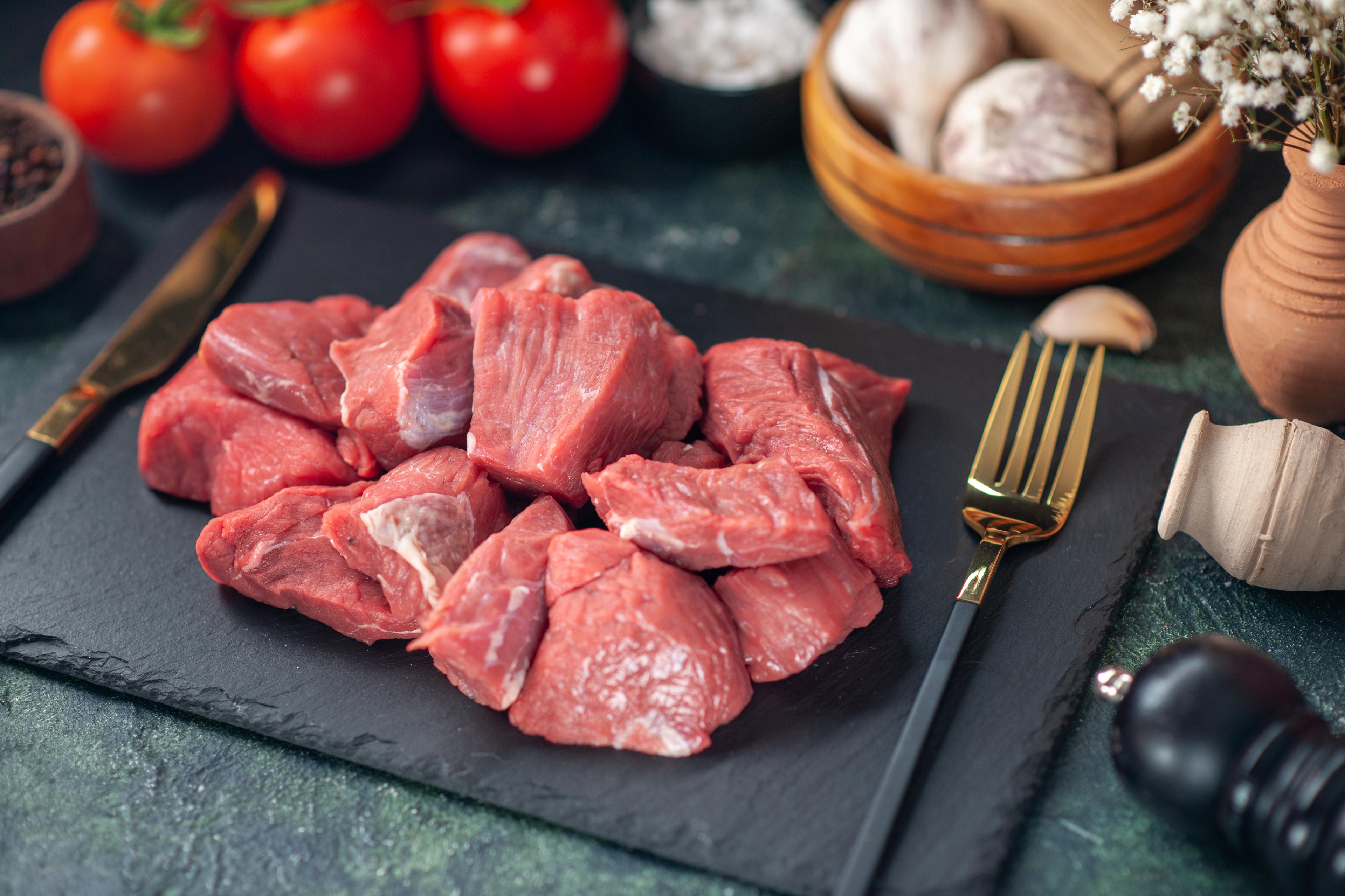 Diced lamb image